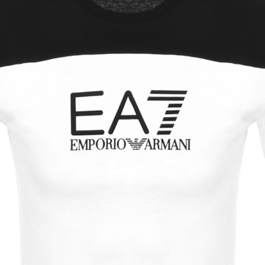 Alternative Image for ProductEA7 Emporio Armani Crew Neck Logo T Shirt White3